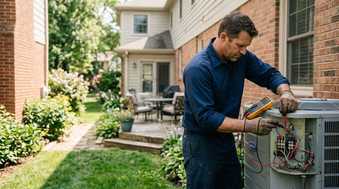 HVAC technician working near Spencer, WV